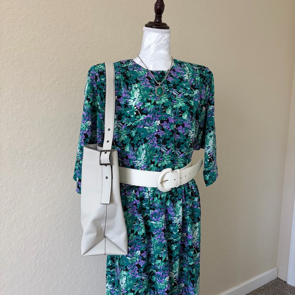 Ed Michaels‎ Vintage Floral Maxi Dress Cottagecore Boho